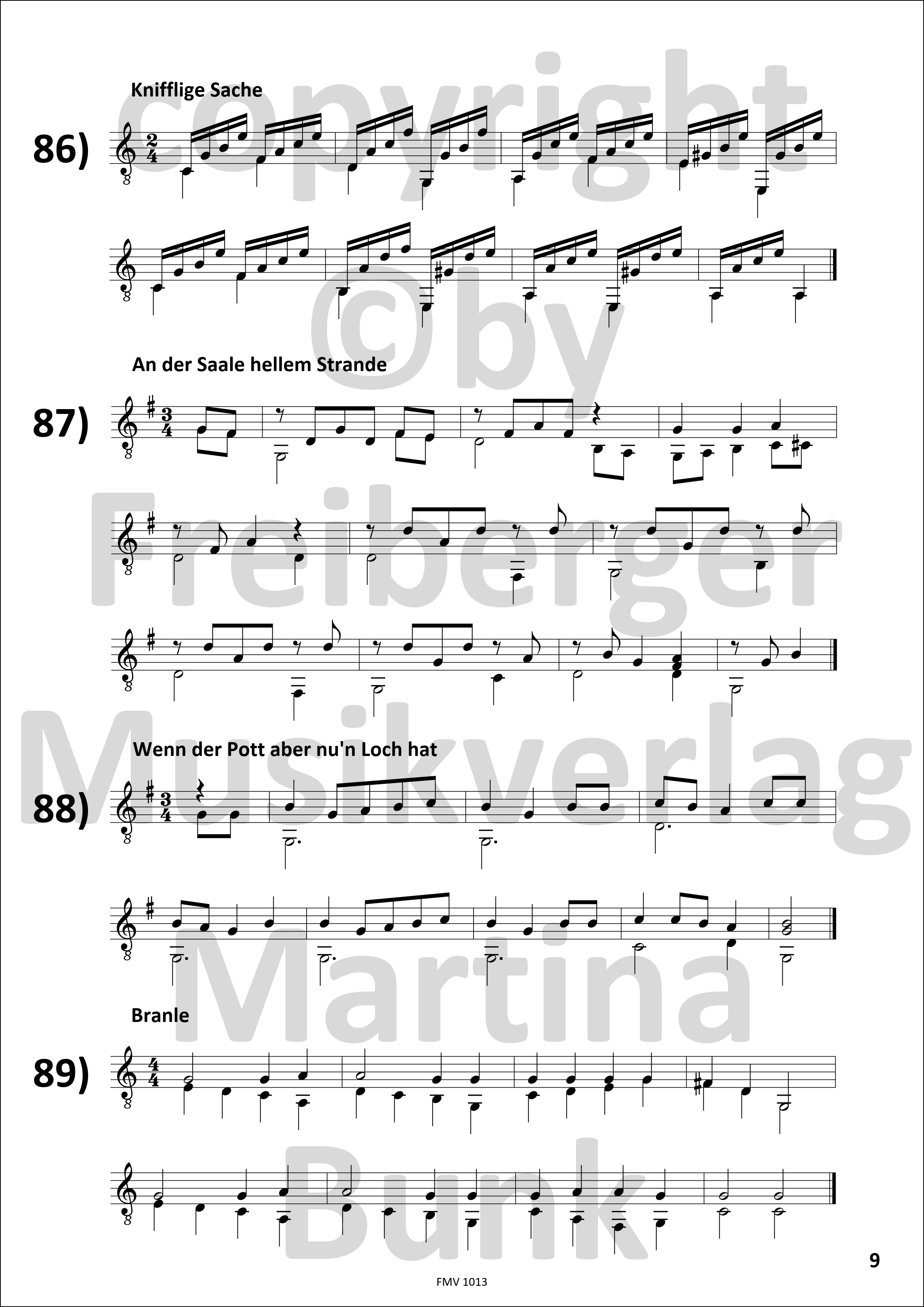 Begleitungen zu Modul C – Melodien spielen