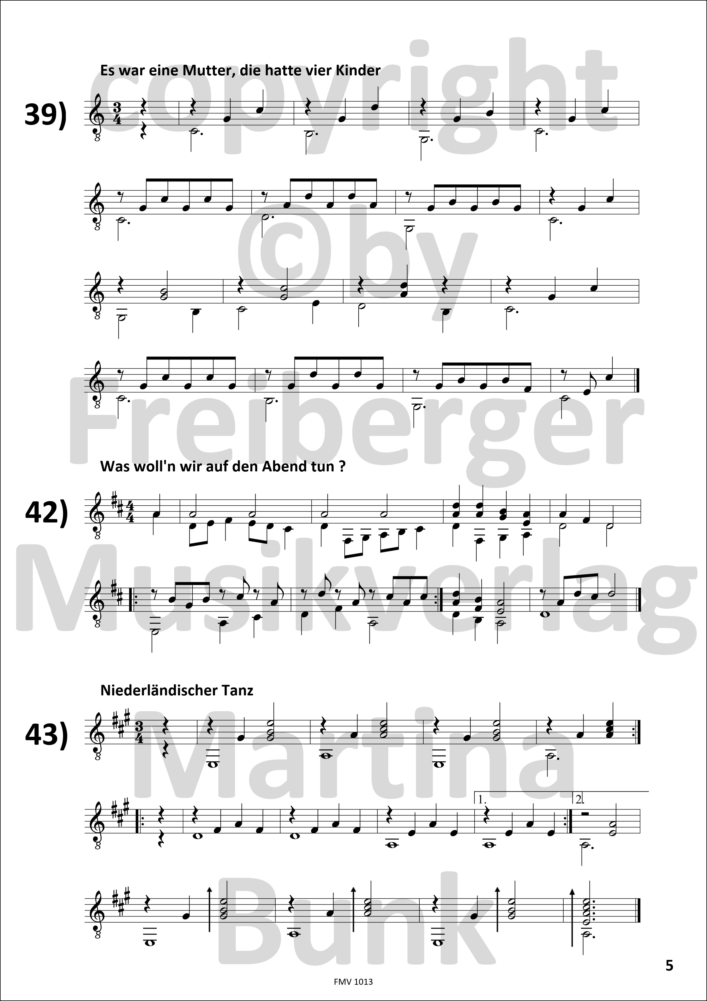 Begleitungen zu Modul C – Melodien spielen